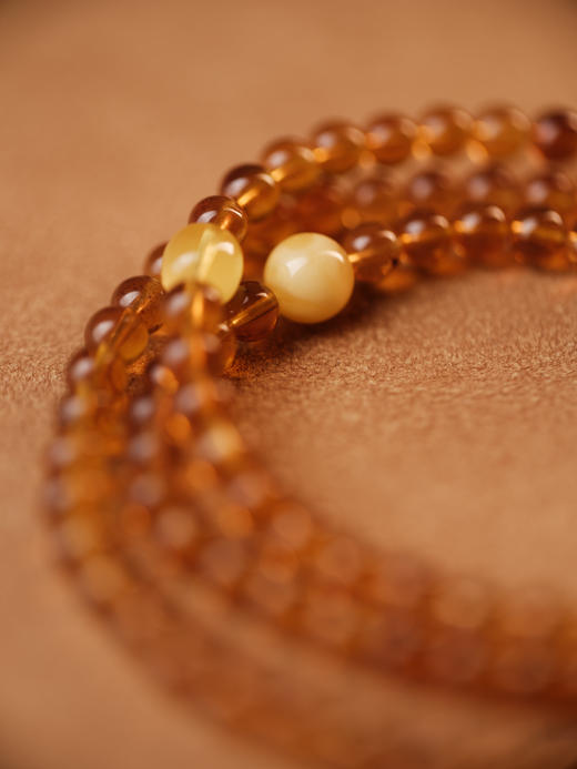 积分兑换：琥珀吊坠带蜜蜡珠型0.5【器悟雅玩】 商品图2