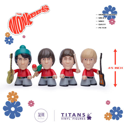 现货 Titans The 门基乐队 人物系列 Monkees 商品图1