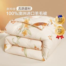 博洋家纺澳洲羊毛被冬被芯加厚保暖纯羊毛春秋被