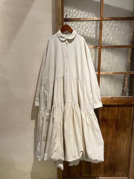 ECOLE DE CURIOSITES 宽松廓形的三层抽褶连衣裙 商品图8