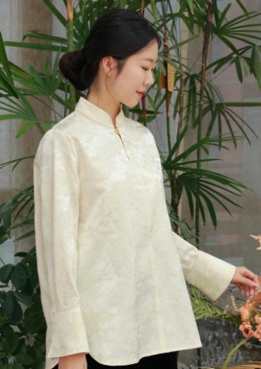 【抖音专属】新中式衬衣（24810036-青云-设计师) 商品图1