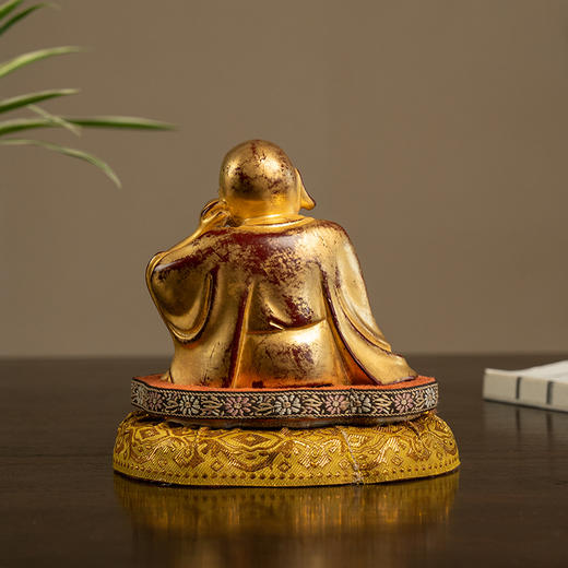 清 紫檀漆金罗汉像 商品图3