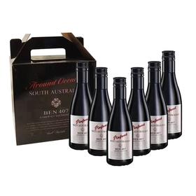 玫瑰山大师西澳奔富干红葡萄酒187ml*6