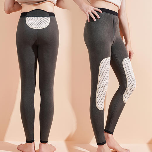 雅黛丽保暖裤加绒加厚护膝贴片抗寒打底裤450g秋冬季2024年新款男 商品图4