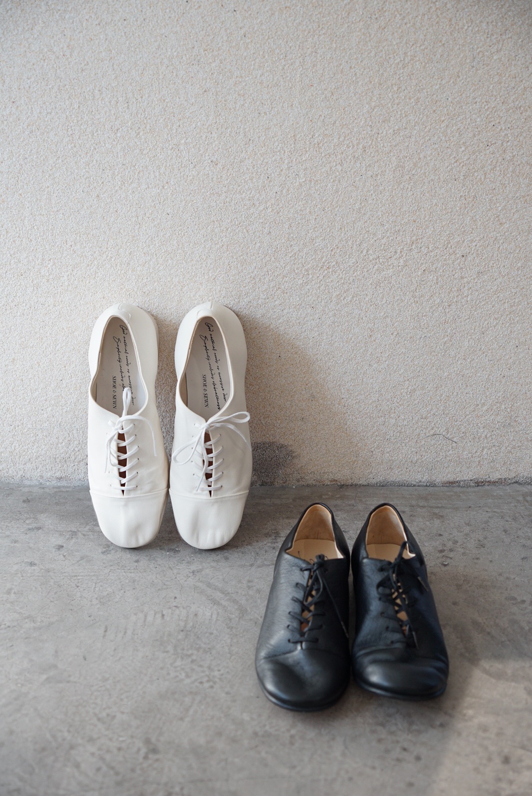 SHOE &SEWN2色NICE绑带手工鞋