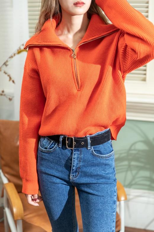 LNNNS 金属拉链海军领针织上衣 14686 商品图3