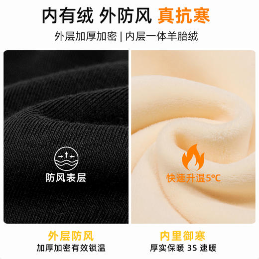 迪士尼童装冬季男童加绒运动裤秋冬款儿童裤子帅气男孩大童保暖裤 商品图2