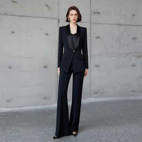 IWY/黑色职业西装套装女总裁范职业装气质显瘦通总裁经理通勤服装CP2122