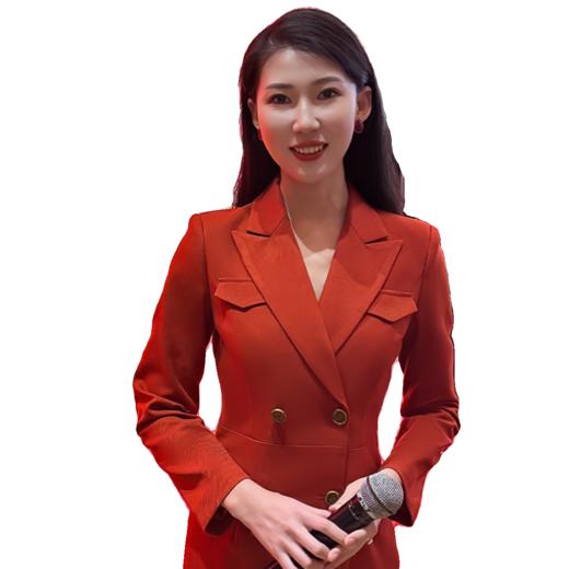 IWY/枣红色年会主持人西装连衣裙双排扣修身西装裙高端气质职业装礼服Q1026+D0109 商品图4