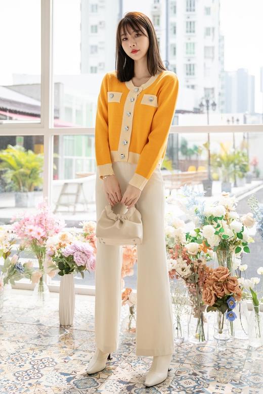 amadella 小香风醒目撞色针织开衫 14678 商品图1