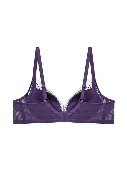 爱慕玫瑰丝语内衣女3/4无钢圈水袋模杯蕾丝小胸聚拢文胸 商品图2