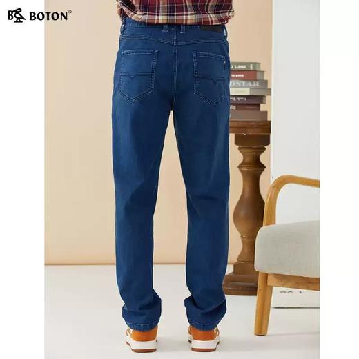 波顿男士秋冬季加厚百搭直筒牛仔长裤ME829322 商品图2