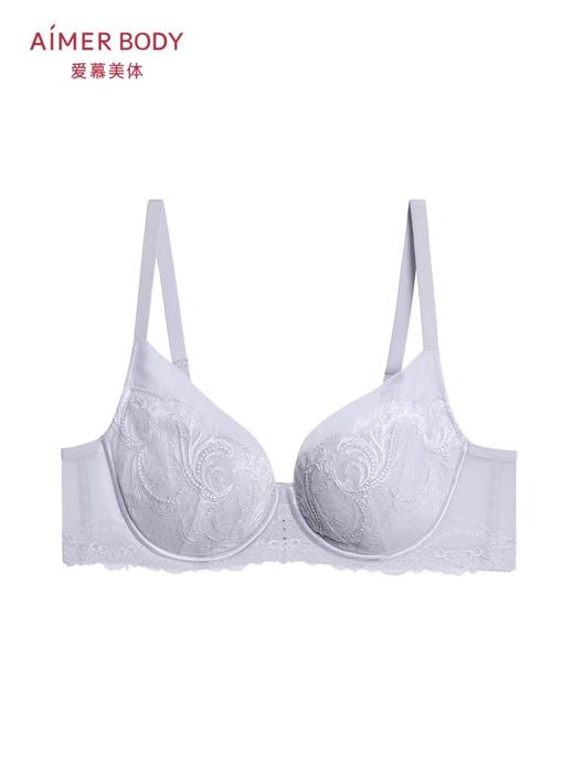 爱慕微雨斓姗内衣女4/4软钢圈无纺布薄杯大胸显小文胸 商品图1