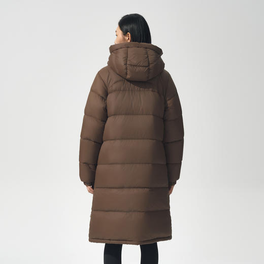 北极狐 长款白鹅绒羽绒服女士 防风保暖户外极地探险鹅绒服86126 商品图2