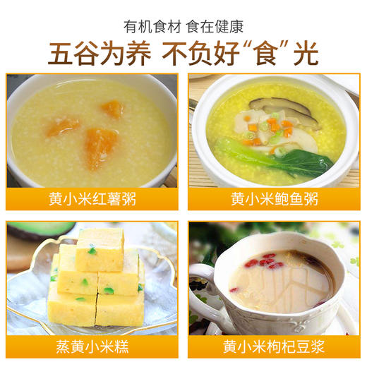 【新鲜市集】食在有方 有机黄小米 880g（保质期至2026年8月） 商品图2