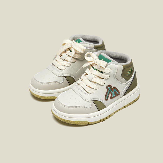 【ZY马骑顿】儿童板鞋冬季加绒男中大童保暖户外跑步鞋女童棉鞋 商品图1