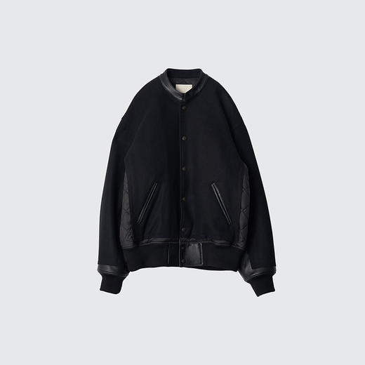 YOKE BROKEN AWARD JACKET 麦尔登呢羊毛拼接棒球夹克外套 商品图3