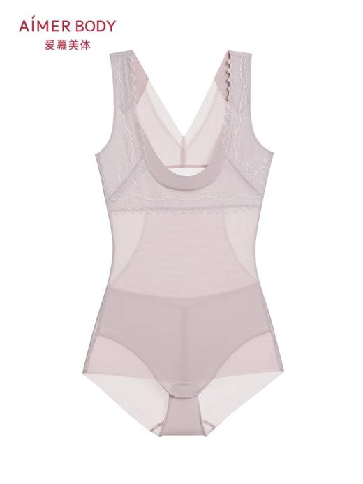 爱慕美体24AW简塑女士棉质性感轻薄塑型连体平角美体衣 商品图2
