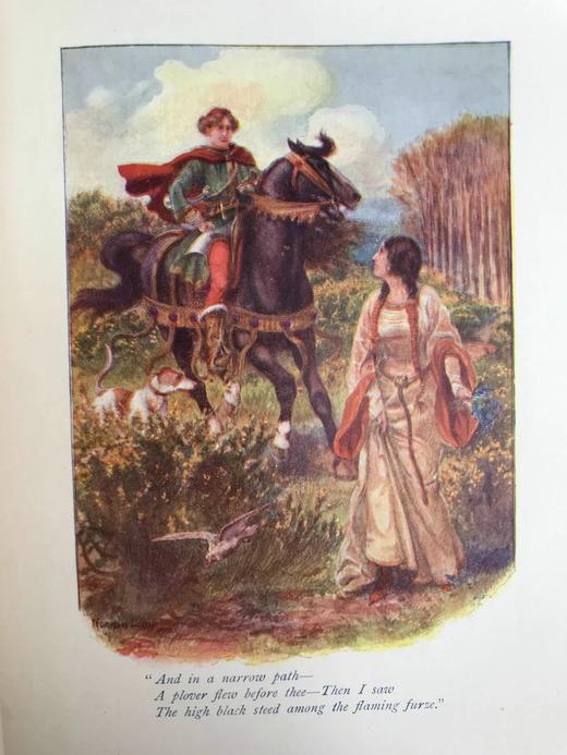 约20世纪早期 安德鲁·朗格夫人《走近丁尼生》 16幅彩色插图 漆布精装18开 商品图9