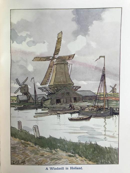 约20世纪早期 宝宝地理志 20幅彩色插图 漆布精装18开 商品图13