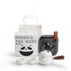【积分】熊猫侧把旅行茶具快客杯一壶二杯便携茶具 商品缩略图6