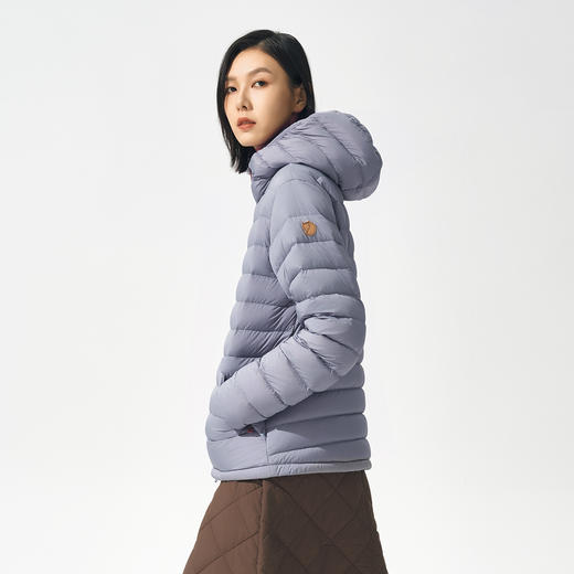 北极狐 女士轻量白鹅绒夹克 2024新款防风保暖连帽羽绒服09242222 商品图1