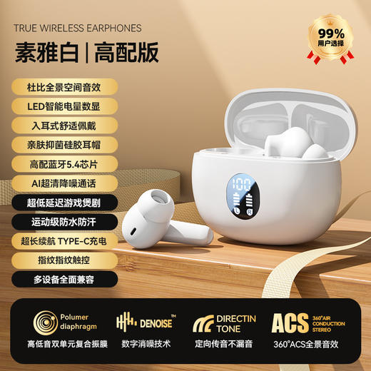 【音乐降噪！通话语音高清】新款真无线蓝牙耳机M69，细腻音质，饱满乐感；私模运动，无拘无束；5.4h超长续航，闲话家常，不再唠叨。多功能触控操作还能带来不一样的体验哦~ 商品图4