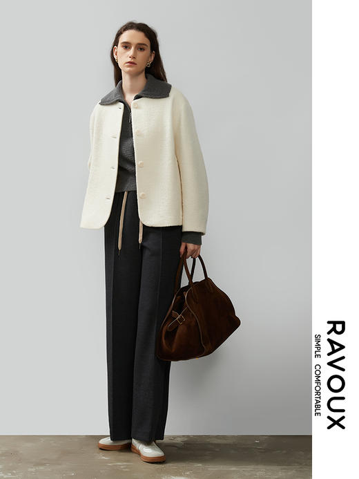 264169908牙签褶抽绳直筒裤 商品图4