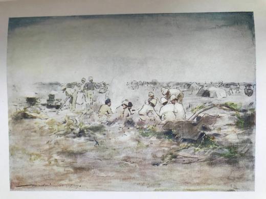 约20世纪早期 莫蒂默·曼培斯《战争印象》 99幅彩色插图 漆布精装大32开 商品图12