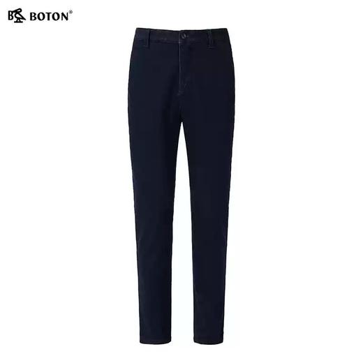 波顿男士秋冬高端直筒宽松牛仔裤加绒加厚保暖牛仔裤ME826322 商品图5