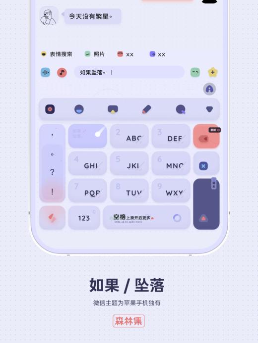 如果 / 坠落   - 到底什么才算自由呢？/ 创意百度输入法。 商品图5