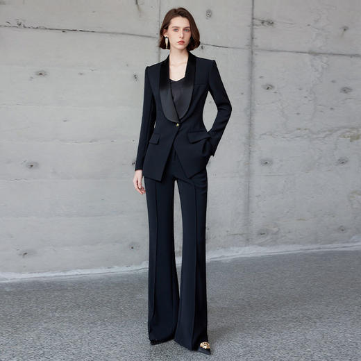 IWY/黑色职业西装套装女总裁范职业装气质显瘦通总裁经理通勤服装CP2122 商品图1