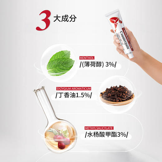 【超值2支装】泰国Counterpain舒缓按摩膏 30g/120g 商品图3