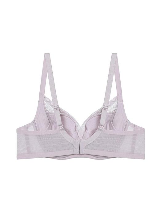 爱慕美体简塑内衣女3/4软钢圈无纺布大胸显小蕾丝文胸 商品图3