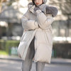 黑绷带鹅绒服狐狸毛领90白鹅绒羽绒服高端平湖女装新款冬季中长款！ 商品缩略图0