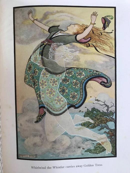 1916年 俄国故事集 Frank C. Papé16幅彩色与大量黑白插图 漆布精装大32开 商品图7