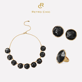 【马思纯同款】Art Nouveau新艺术时期 | 黑色波纹三件套装