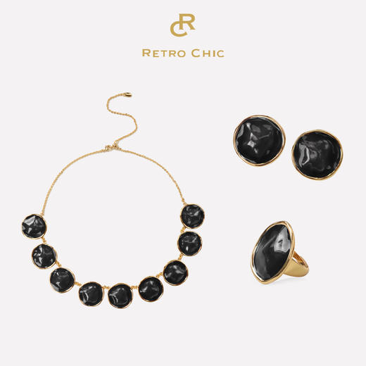 【马思纯同款】Art Nouveau新艺术时期 | 黑色波纹三件套装 商品图0