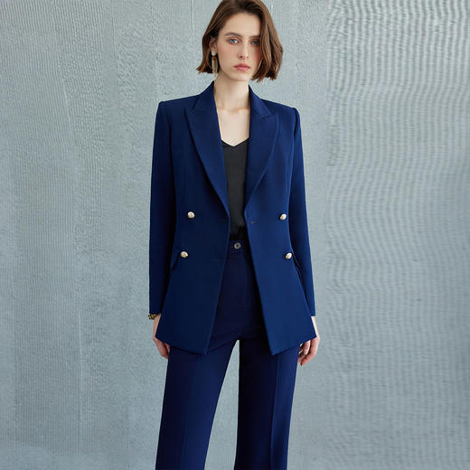 IWY/藏青色西装套装高级感公务员面试正装酒店经理职业装总裁西服CP2085 商品图4