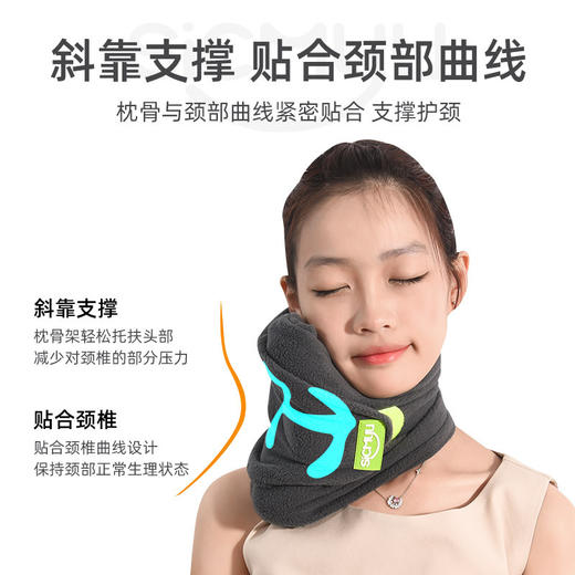 午睡枕工位仰睡神器办公室午休坐着大巴车睡觉旅行坐车枕头 商品图1