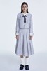 Le Malene 蓝灰色拼接式小香风外套半裙套装 19348 商品缩略图4