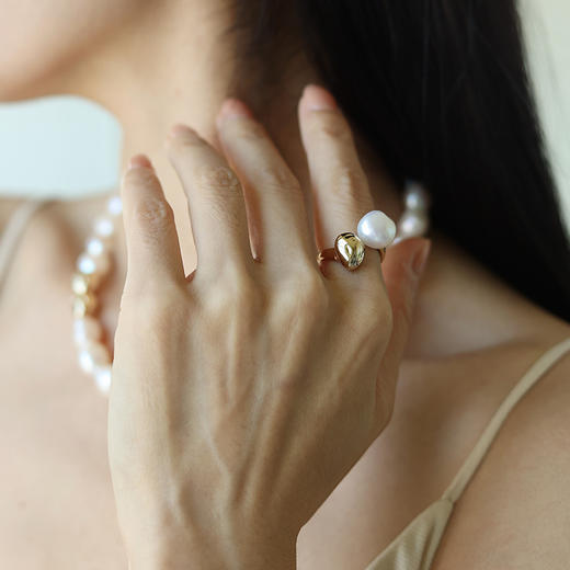 【歌手刘忻同款】Garden of Eden 伊甸园系列 | 伊甸园果实珍珠戒指 商品图7