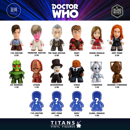 现货 Titans Doctor Who 11th Doctor 神秘博士11任 盲盒 商品图0