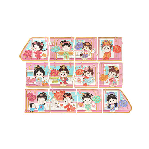 【地铁同款】南京地铁新十二钗磁贴盲盒金陵十二钗 商品图3