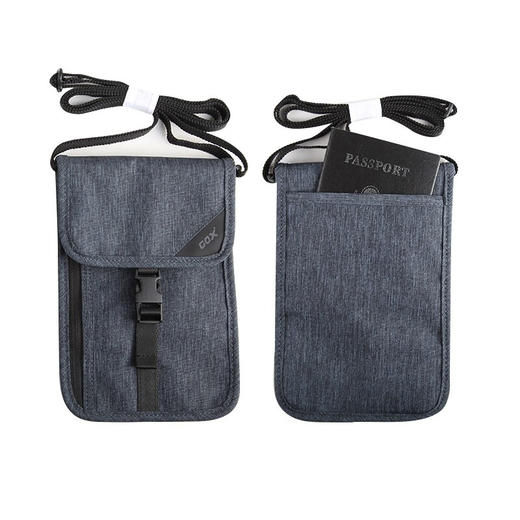 GOX  防盗翻盖斜跨护照包--升级版  防泼水证件包 商品图1