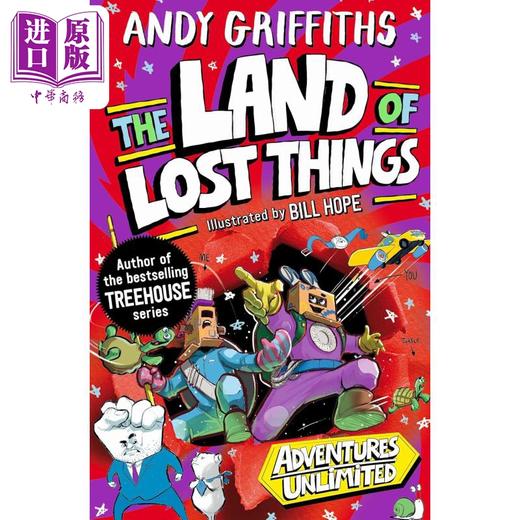 【中商原版】冒险无限 失物之地 The land of lost things 英文原版 儿童冒险探险故事小说 章节故事书 精装读物 进口童书 商品图0