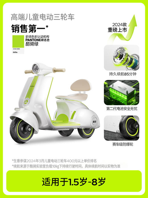 【COOGHI/酷骑】小绿芽E2电动车 商品图1