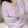 【à perles】云朵般温柔 24新款V领山羊绒拉毛羊绒衫【现货】 商品缩略图3