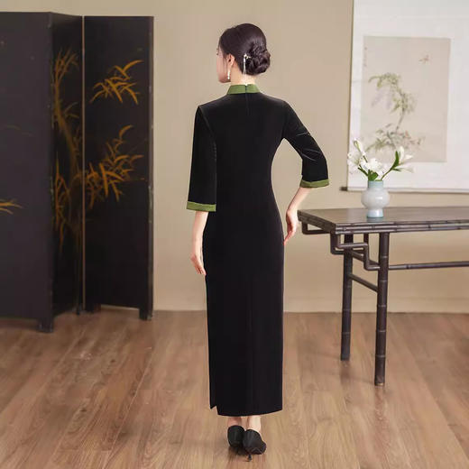 丝绒单层旗袍TM7908 商品图4