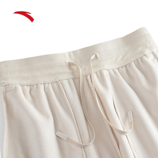 安踏灯芯绒长裤 女2024冬冬季新款高腰宽松直筒裤休闲裤子162447324N 商品图1